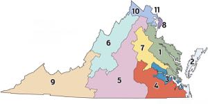 The visiting staffers hailed from 5 of Virginia's 11 congressional districts and the statewide seat held by Senator Tim Kaine. The districts are represented by congressmen Rob Wittman (R-VA-1), Scott Taylor (R-VA-2), Bobby Scott (D-VA-3), Don Beyer (D-VA-8), and Congresswoman Barbara Comstock (R-VA-10).