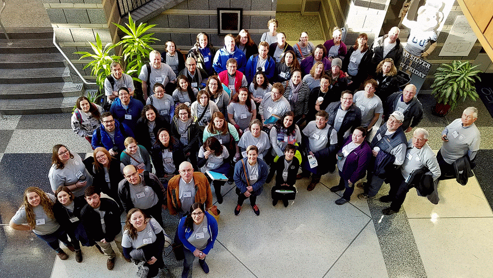 Some of the 70 scientists from VIMS, ODU, NOAA, and other organizations who donated their time to ensure the success of the 2018 Blue Crab Bowl.