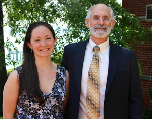 VIMS alumna Gina Ralph and Dean and Director John Wells.